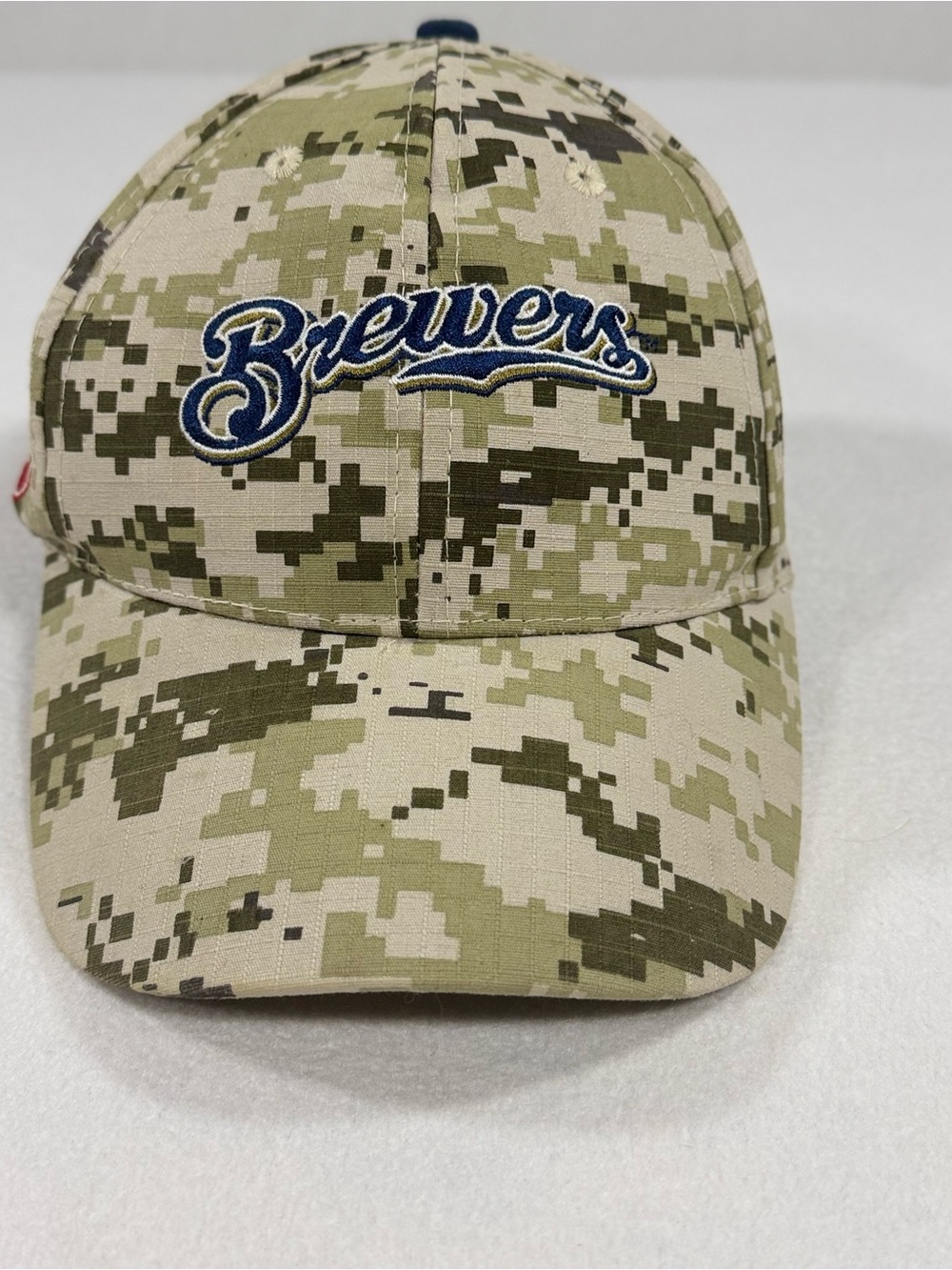 MLB Milwaukee Brewers Camo Baseball Cap AdjustableStrapback Hat Miller Lite